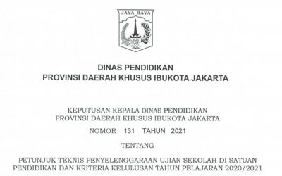 Petunjuk Teknis Ujian Sekolah Kelas XII Tahun 2021