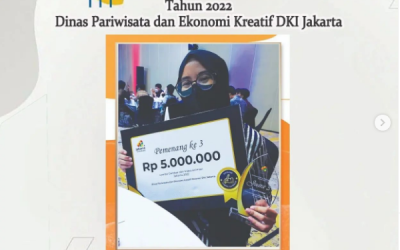 Juara ke-3 Lomba Gambar dan Video Animasi Dinas Pariwisata dan Ekonomi Kreatif DKI Jakarta