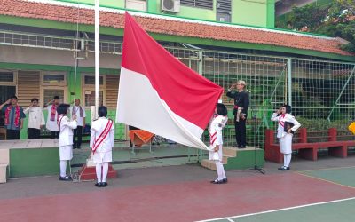 Upacara Bendera Peringatan HUT RI ke 78 di SMKN 8 Jakarta