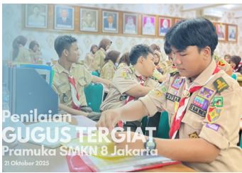 Penilaian Gugus Tergiat Pramuka SMK Negeri 8 Jakarta